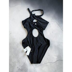 RED CARTER Black One Piece Swimsuit Bathing Suit Sz XL NEW